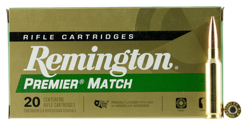 Remington Ammunition Premier Match 6.5 Creedmoor Sierra MatchKing BTHP 140 gr - Precision Target Shooting Ammo