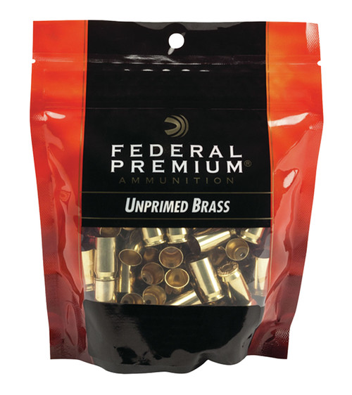 Federal Premium Gold Medal 9mm Luger Unprimed Brass Cases  100 Count