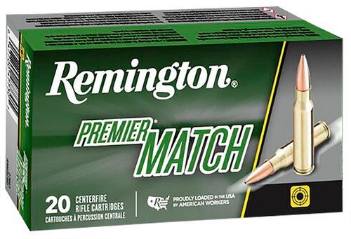 Remington Ammunition Premier Match 223 Rem Sierra MatchKing 69 Grain BTHP - 20 Rounds / Box
