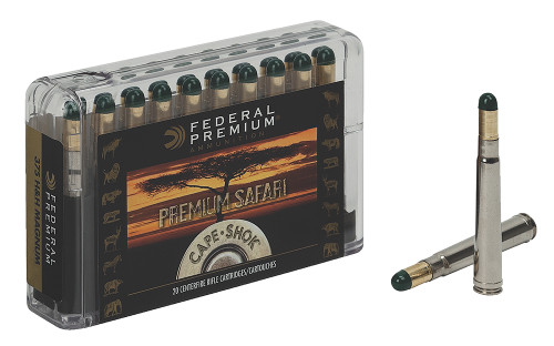Federal P9362WH 9.3x62 Mauser Woodleigh Hydro Solid Hunting Ammo - 286 Grain, Nickel-Plated Brass Casings