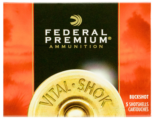Federal Premium P108F00 10 Gauge 00 Buckshot  3.5 inch, 2 1/4 oz, 1100 fps for Hunting and Medium Game