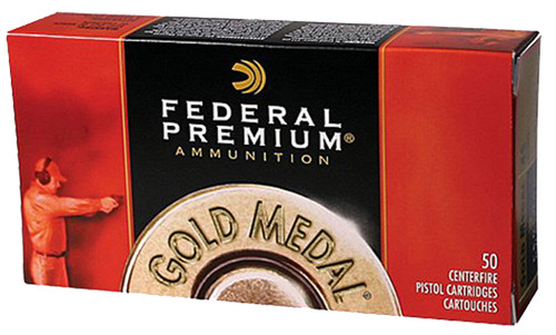 Federal Gold Medal Handgun Loads for 38 Special - 148 Grain Lead Wadcutter, Box of 50 Rounds
