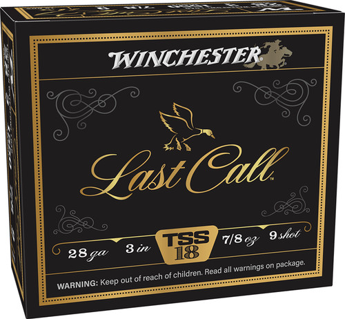 Winchester Ammo Last Call TSS 28 Gauge Shotgun Shells - 3 Inch, 7/8 oz, 9 Shot, 1550 fps - Box of 10 Rounds