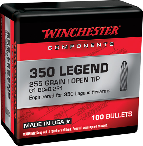 Winchester Ammo WB350L255X 350 Legend 255 Grain Open Tip Rifle Ammunition, 100 Rounds per Box