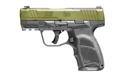 Heckler & Koch CC9 9mm Sub-Compact Pistol with Green Polymer Frame and Night Sights