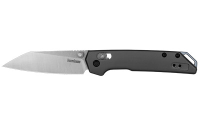 Kershaw Mini Iridium Reverse Tanto Folding Knife with D2 Blade and Gray Aluminum Handle