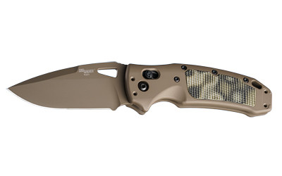 Hogue Sig K320 AXG Folding Knife with Plain Edge, 3.5-Inch Blade, Flat Dark Earth Handle