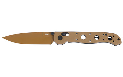 Columbia River Knife & Tool M16-03XD Folding Knife in Desert Tan with D2 Steel Blade