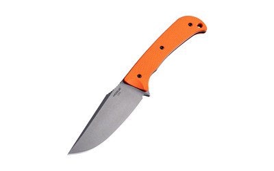 Hogue Extrak XL Fixed Blade Knife with G10 Handle and Sheath - 3.9 Inches, Orange