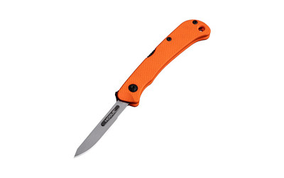 Hogue Expel Folding Knife 2.5-inch G10 Handle with Plain Edge in Silver and Orange