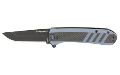 Outdoor Edge Razor VX4 Folding Knife with G10 Carbon Fiber Handle and 3-Inch Plain Edge Blade