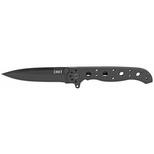 Columbia River Knife & Tool M16-01KS Stainless Steel Folding Knife with Plain Edge, Black