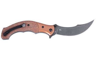 Columbia River Knife & Tool Ritual Compact Folding Knife - 3.33 Inch 12C27 Steel Assisted Opening with Micarta Handle