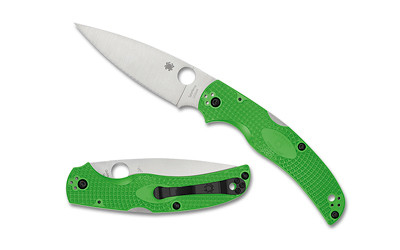 Spyderco Native Chief Lightweight Salt Folding Knife with LC200N Steel and Green Handle