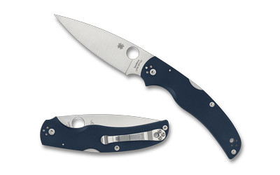Spyderco Native Chief Folding Knife with CPM SPY27 Blade and Blue G-10 Handle