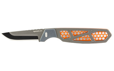 Outdoor Edge Razor APX Fixed Blade Knife with Orange Handle, 2.5 inch Plain Edge Blade