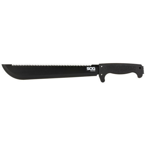SOG Knives & Tools SOGfari Machete 13-Inch with Saw Back and Textured Handle