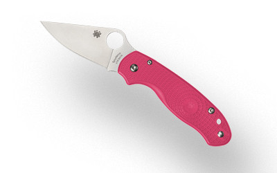 Spyderco Para 3 Lightweight Folding Knife with Pink FRN Handle and CTS BD1N Steel - Model C223PPN
