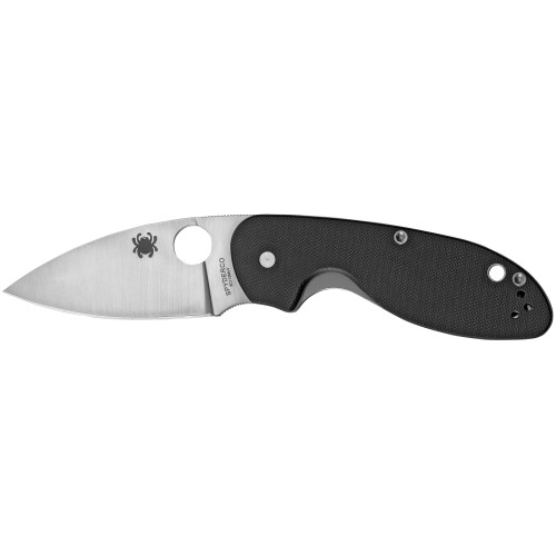 Spyderco Efficient Folding Knife C216GPBBK with 8Cr13MoV Blade and Black G-10 Handle