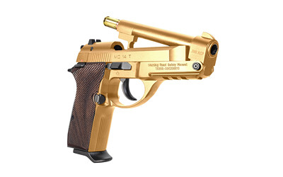 Girsan MC14T 380 ACP Semi-Automatic Pistol with Tip-Up Design, 4.5-Inch Barrel, 13-Round Capacity, Gold Finish