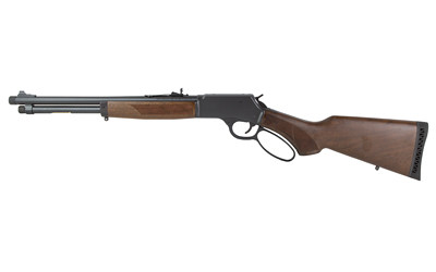Henry Repeating Arms H12 Provider Carbine, Lever Action Rifle, .44 Magnum/.44 Special, 20 Threaded Barrel, 5/8X24 Thread Pitch, Round Blued Steel, Blued Steel Receiver, American Walnut Stock, Checkered Grip, Adjustable Semi-Buckhorn Rear Sight wit...