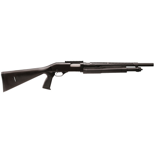 Stevens Model 320 12-Gauge Pump Action Shotgun with 18.5-Inch Barrel and Synthetic Pistol Grip