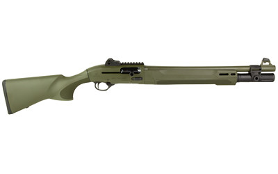 Beretta 1301 Tactical 12 Gauge Semi-Automatic Shotgun - Olive Drab Green, 18.5-Inch Barrel, 7-Round Capacity