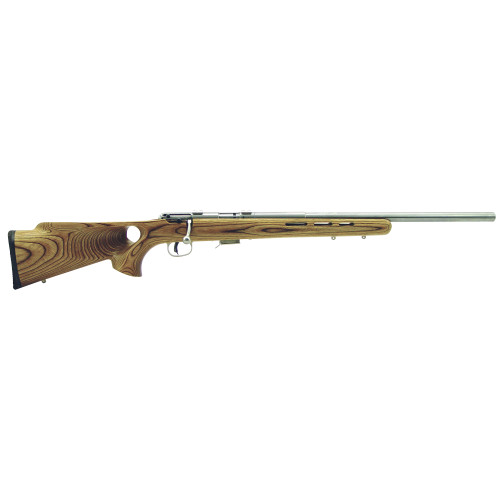 Savage Arms 93R17F, Bolt Action Rifle, 17HMR, 21 Barrel, Heavy Barrel, Stainless Finish, Laminated Thumbhole Stock, 5 Rounds 96200