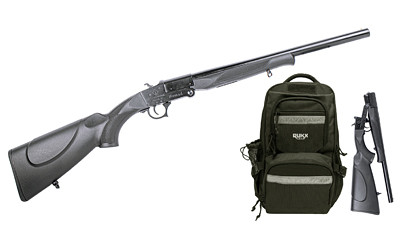 American Tactical Nomad 12 Gauge Single-Shot Shotgun with 18-Inch Barrel and Rukx Gear Survival Backpack
