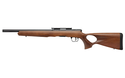 Savage Arms B22 Timber .22 LR Bolt Action Rifle with 18-inch Threaded Barrel and Wood Stock
