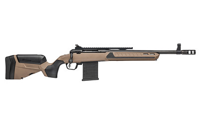 Savage Arms Model 110 Scout V2 Bolt-Action Rifle in Coyote Tan, 6mm ARC, 16.5-inch Threaded Barrel with 10-Round Capacity