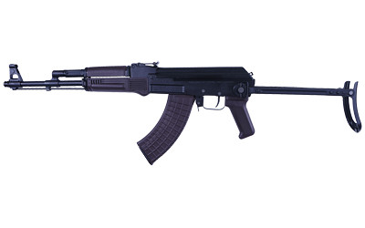 Arsenal, Inc. SAM7UF-85, Semi-automatic Rifle, AK, 762X39, 16.3 Hammer Forged Barrel, Milled Receiver, Matte Finish, Black, Underfolding Stock, Plum Furniture, FIME Group FM-922EUS Enhanced 2-Stage Trigger, Adjustable Iron Sights, 10 Rounds, 1 Mag...