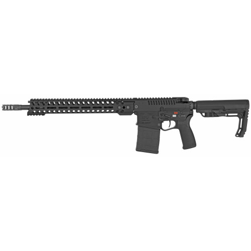 Patriot Ordnance Factory Revolution DI .308 Winchester AR-15 Rifle with 16.5 Inch Barrel, 20 Rounds, Black