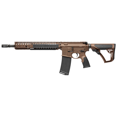 Daniel Defense M4A1 14.5-inch Semi-Automatic AR Rifle in Brown with 32-Round Capacity
