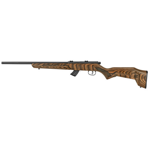 Savage Arms Mark II Minimalist .22 LR Bolt Action Rifle with Laminate Stock - 18 Inch Barrel, Brown