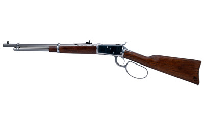 Rossi Heritage 92 Lever Action Rifle in 44 Magnum with 18-Inch Barrel, Silver Finish and Wood Stock