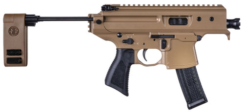 Sig Sauer MPX 9mm Pistol with Folding Coyote Cerakote Finish and 3.5-Inch Barrel, Model PMPXX3BCH