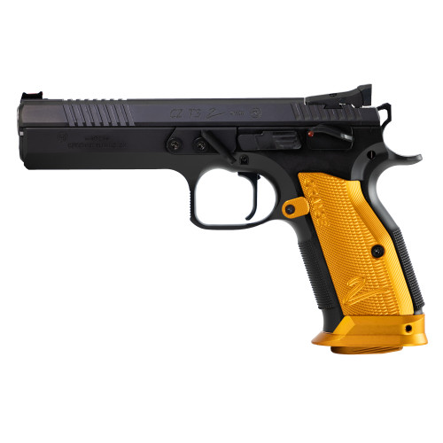 CZ TS 2 ORANGE 9mm Full-Size Semi-Automatic Pistol with Fiber Optic Front Sight