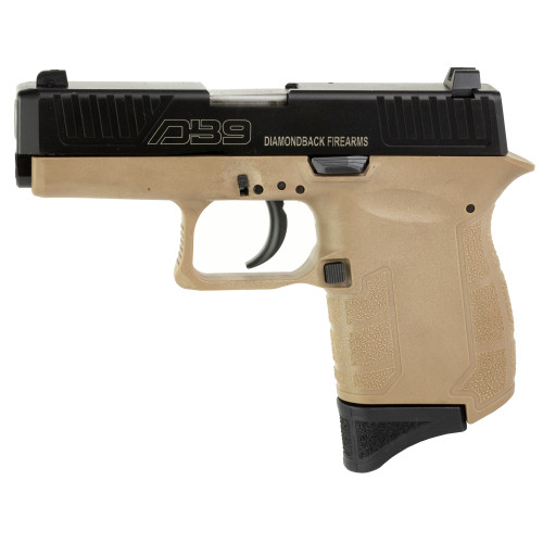 Diamondback Firearms DB9 9mm Micro Compact Pistol with 3-Inch Barrel and Fixed Sights