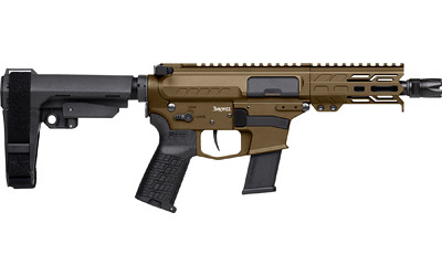 CMMG Banshee .45 ACP Semi-Automatic Pistol with 5-Inch Threaded Barrel and Ambidextrous Safety  Midnight Bronze