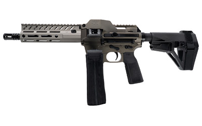 Freedom Ordnance FM-9D M-LOK 9mm Semi-Automatic Rifle in Flat Dark Earth with SBA5 Stock
