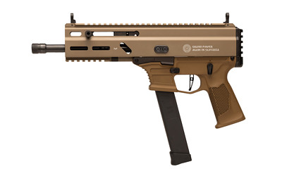 Grand Power Stribog SP9A3G 9mm Semi-Automatic Pistol with 8-inch Threaded Barrel in Flat Dark Earth
