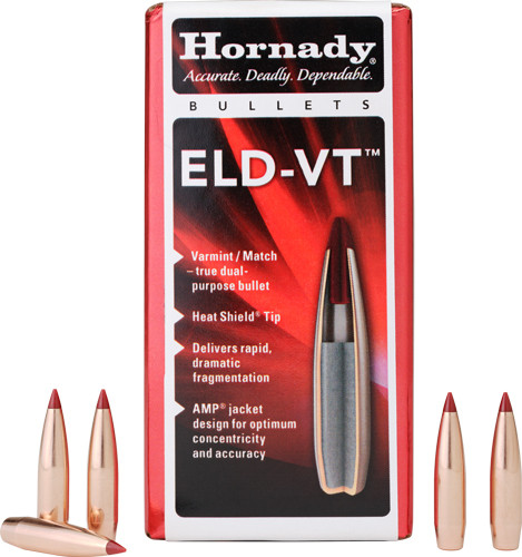 Hornady Bullets 30 Caliber .308 ELD-VT (Part #30620) — 174 Grain Jacketed Ammunition