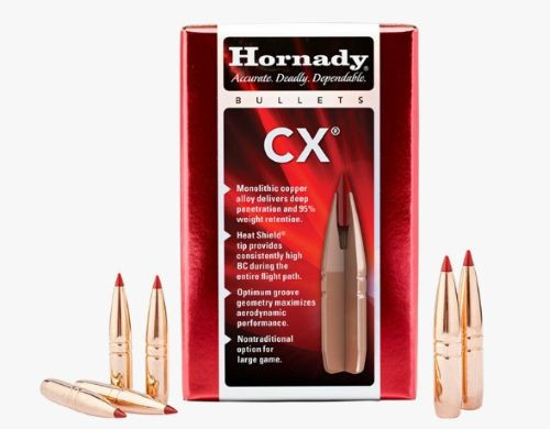 Hornady CX Bullets for .25 Caliber (Part #2543) – 112 Grain Jacketed Projectiles