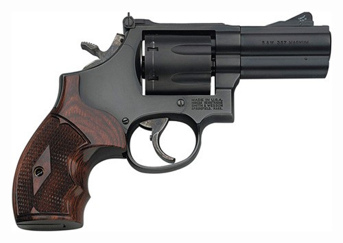 Smith & Wesson 586 Performance Center .357 Magnum Revolver with 3-Inch Barrel and Rosewood Grips