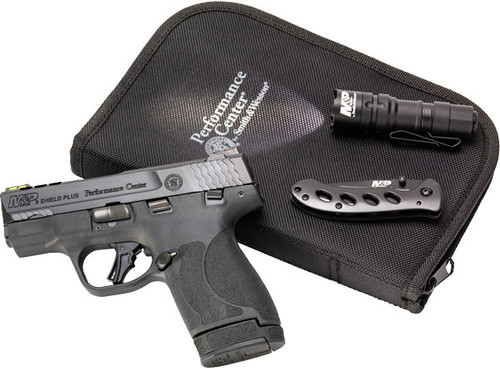 Smith & Wesson M&P9 Shield Plus 9mm Semi-Auto Pistol with 3.1-Inch Barrel and Fiber Optic Sights