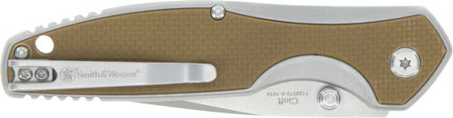 Smith & Wesson S&W Knife Cleft 3.25" Spring - Flat Dark Earth Handle
