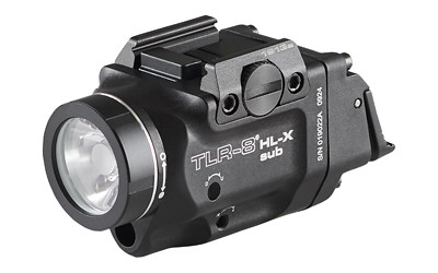Streamlight TLR-8 HL-X Sub High-Lumen Rail-Mounted Weaponlight with Laser and USB-C Rechargeable Battery