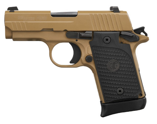 SIG Sauer P938 Emperor Scorpion 9mm Semi-Auto Pistol with Coyote Cerakote Finish and G10 Grips