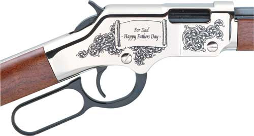 Henry H004SFD Golden Boy Silver 22LR Sporting Rifle - Father's Day Edition with Octagon Barrel